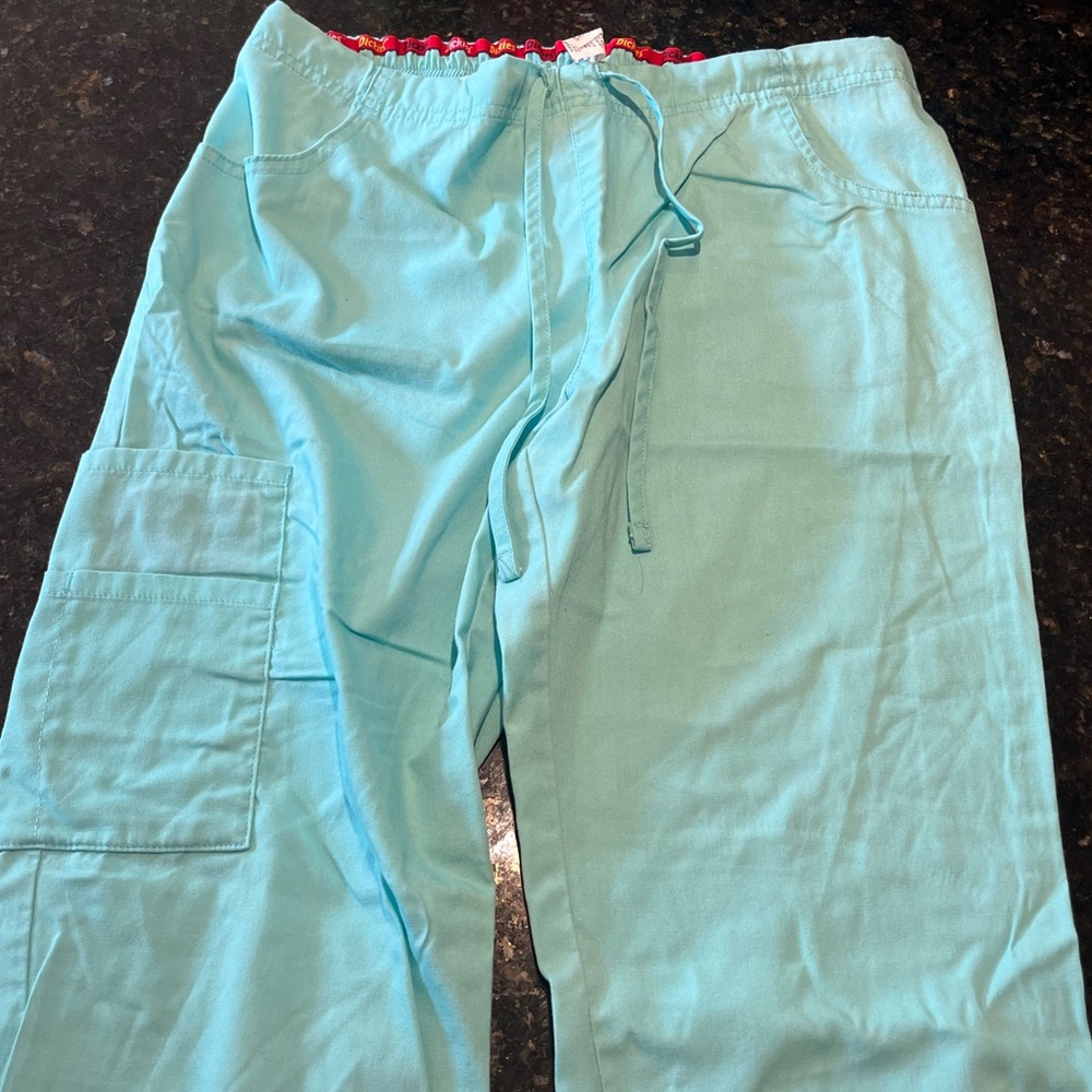 Light blue Dickies scrub pants